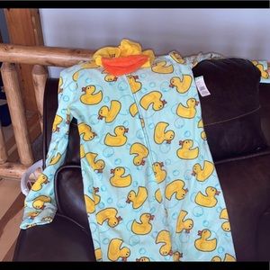 BRAND NEW duck onesie/footies